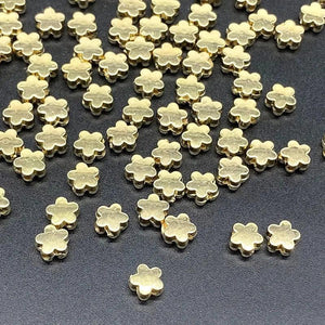 6mm Silver Plum Blossom Bead CCB Acrylic Spacer Charm Beads
