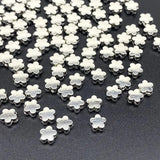 6mm Silver Plum Blossom Bead CCB Acrylic Spacer Charm Beads