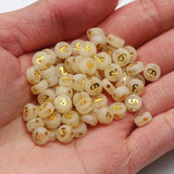 Luminous Acrylic Letter Beads for Jewelry Making