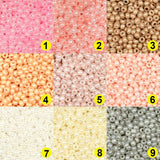 19 Colors 2mm Cream Glass Beads Czech Seedbeads Rondelle Spacer Beads