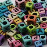 6x6mm Square Acrylic Letter Beads for DIY Jewelry Making Crafts