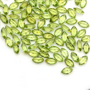 High Natural Peridot 2x4mm Marquise Loose Gemstone