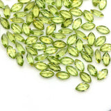 High Natural Peridot 2x4mm Marquise Loose Gemstone