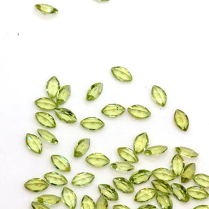 High Natural Peridot 2x4mm Marquise Loose Gemstone