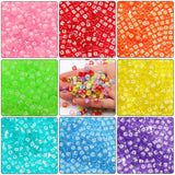 6x6mm Square Colored Acrylic Beads Letters Heart Loose Beads Jewelry Making DIY