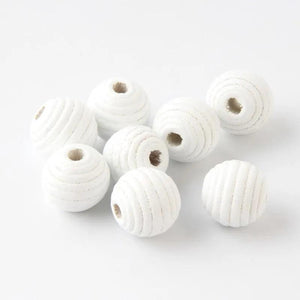 Natural Beehive Wooden Beads for Jewelry Making DIY Crafts Toys Teething