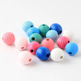 Natural Beehive Wooden Beads for Jewelry Making DIY Crafts Toys Teething