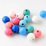 Natural Beehive Wooden Beads for Jewelry Making DIY Crafts Toys Teething