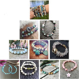 Round Spacer Loose Beads 4mm-10mm Assorted Stones for DIY Jewelry