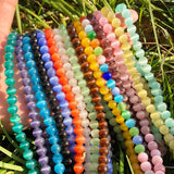 4-12mm Pink Cat Eye Opal Spacer Beads Natural Stone
