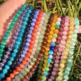 4-12mm Pink Cat Eye Opal Spacer Beads Natural Stone