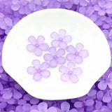 Matte Acrylic Flower Beads Loose Spacer Beads DIY Jewelry Making ZZ04
