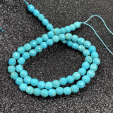 Turquoise Stone Beads Round Shape For Jewelry Making DIY Necklace Bracelet
