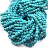 Turquoise Stone Beads Round Shape For Jewelry Making DIY Necklace Bracelet