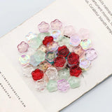 Multicolor Flower Crystal Glass Loose Beads DIY Jewelry Accessories