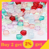 Multicolor Flower Crystal Glass Loose Beads DIY Jewelry Accessories