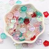 Multicolor Flower Crystal Glass Loose Beads DIY Jewelry Accessories
