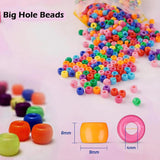 6x9mm Acrylic Beads Pony Loose Spacer Beads For Jewelry Making