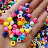 6x9mm Acrylic Beads Pony Loose Spacer Beads For Jewelry Making