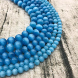 Cat Eye Beads 4-12MM Glass String Loose Beads Opal DIY Charm Jewelry Making