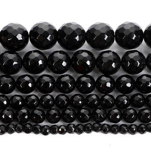 Natural Stone Faceted Loose Beads DIY Jewelry Making 4/6/8/10/12MM