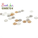 200pcs 4mm Tibetan Silver Flower Spacer Beads for Jewelry Making