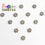 200pcs 4mm Tibetan Silver Flower Spacer Beads for Jewelry Making