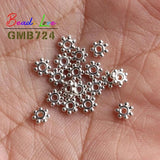 200pcs 4mm Tibetan Silver Flower Spacer Beads for Jewelry Making
