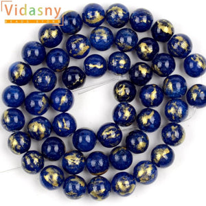 4-10mm Dark Plated Jades Round Stone Beads 15''