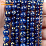 4-10mm Dark Plated Jades Round Stone Beads 15''