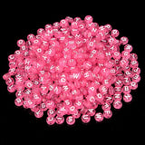 Rose Pink Alphabet Letters Beads 100pcs for Jewelry Making DIY Bracelets
