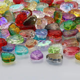 10-50pcs Leaf Spacer Beads 13X10mm Mixed Colors Glass Beads for Jewelry Making