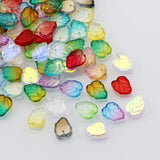 10-50pcs Leaf Spacer Beads 13X10mm Mixed Colors Glass Beads for Jewelry Making