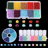 2mm Glass Seed Beads DIY Jewelry Making Supplies - 3000-14000PCS