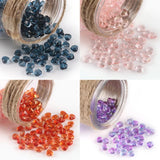 20pcs Heart Czech Lampwork Crystal Glass Gradient Spacer Beads Jewelry Making