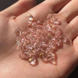20pcs Heart Czech Lampwork Crystal Glass Gradient Spacer Beads Jewelry Making