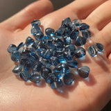 20pcs Heart Czech Lampwork Crystal Glass Gradient Spacer Beads Jewelry Making