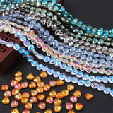 Heart Butterfly Glass Beads for DIY Jewelry Making Earrings Bracelets
