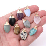 Natural Stone Pendant Amethyst Opal Quartz Crystal