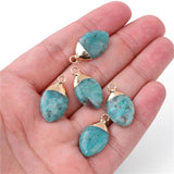 Natural Stone Pendant Amethyst Opal Quartz Crystal