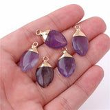 Natural Stone Pendant Amethyst Opal Quartz Crystal