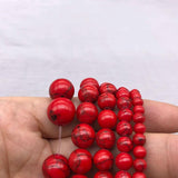 Howlite Red Calaite Round Loose Beads 4/6/8/10/12MM
