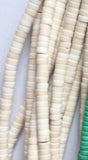 Howlite Heishi Beads 2*4/3*6/3*8MM Green Mix