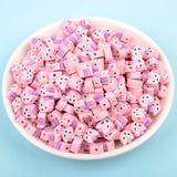 Pink Squirrel Clay Beads for Jewelry Making DIY Bracelet Necklace
