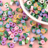 Cartoon Flower Clay Beads Spacer Polymer Clay Beads For DIY Jewelry Making