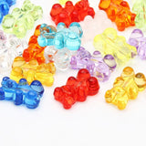 10-50pcs Transparent Bear Resin Beads Spacer for Jewelry Making