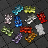 10-50pcs Transparent Bear Resin Beads Spacer for Jewelry Making