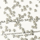100pcs 6*3mm Silver Star Spacer Beads Jewelry Making DIY