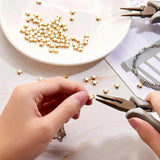 100pcs 6*3mm Silver Star Spacer Beads Jewelry Making DIY