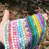 Natural Stone Beads Round Spacer Beads for DIY Bracelet